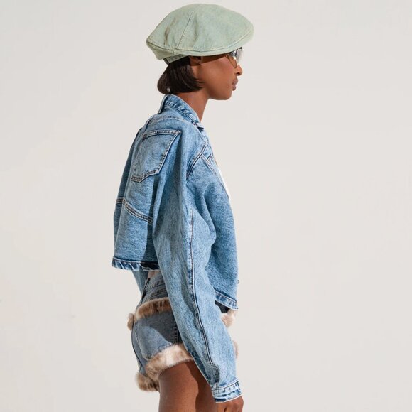 WRAP IT UP DENIM SHRUG - L/XL - Picture 3 of 4